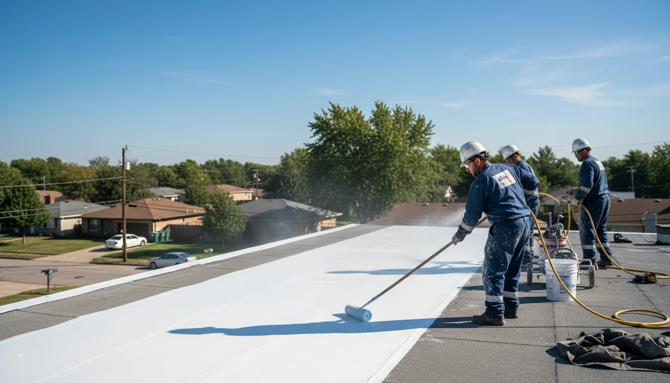 Commercial roof coating in Brant, MI near me